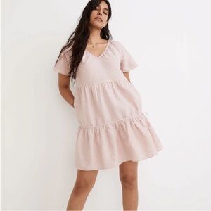 Madewell Linen Blend Lorelei Dress - Size S